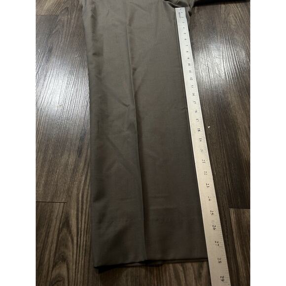 Hugo Boss Pants Mens 36R Gray Flat Front Polyester Suit Dress‎ Trousers - Picture 3 of 9